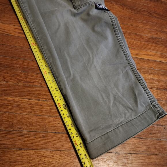 Vintage Jnco Industries Jeans Army Twill Cargo Pants Skater Grunge Olive 34x30 - Picture 14 of 15